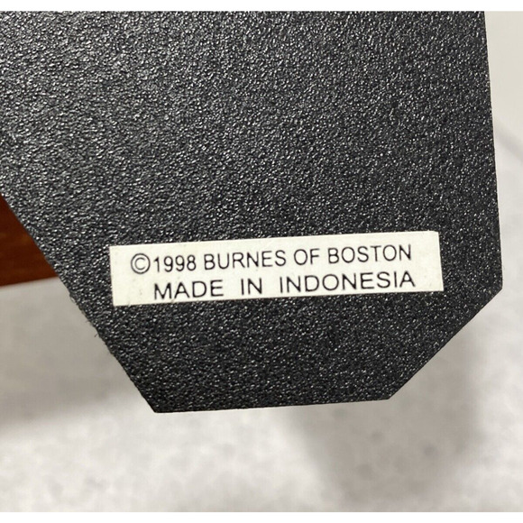 Vintage wooden photo frame Rare Woods by Burnes of Boston carved leaf 3.5 x 5 - Picture 7 of 8